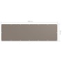 Toldo para balcón de tela oxford gris taupe 90x300 cm de vidaXL, Sombrillas - Ref: Foro24-134988, Precio: 18,46 €, Descuento: %