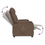 Sillón reclinable eléctrico de tela marrón de , Sillones - Ref: Foro24-3098819, Precio: 232,56 €, Descuento: %