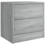 Bedside tables 2 units engineered wood gray Sonoma 40x30x40cm by , Nightstands - Ref: Foro24-815408, Price: 54,51 €, Discount: %