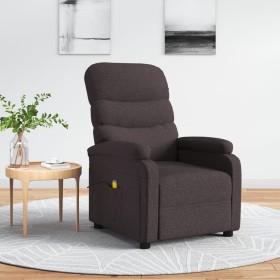 Dark brown electric massage chair fabric by , Electric massage chairs - Ref: Foro24-348304, Price: 216,99 €, Discount: %