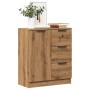 Engineered wood oak artisan sideboard 60x30x70 cm by , Sideboards - Ref: Foro24-856837, Price: 91,37 €, Discount: %