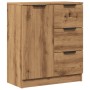 Engineered wood oak artisan sideboard 60x30x70 cm by , Sideboards - Ref: Foro24-856837, Price: 91,37 €, Discount: %