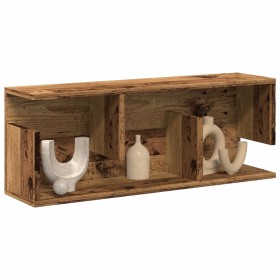 Wall-mounted furniture made of aged engineered wood, 80x20x30 cm. by , Shelves and shelves - Ref: Foro24-854839, Price: 41,99...