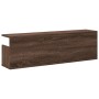 Wall-mounted engineered wood furniture, brown oak, 100x20x30 cm by , Shelves and shelves - Ref: Foro24-854847, Price: 49,43 €...