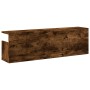 Engineered smoked oak wood wall cabinet 100x20x30 cm by , Shelves and shelves - Ref: Foro24-854845, Price: 48,29 €, Discount: %