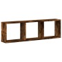 Smoked oak engineered wood wall cabinet 100x16x30 cm by , Shelves and shelves - Ref: Foro24-854872, Price: 35,88 €, Discount: %