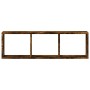 Smoked oak engineered wood wall cabinet 100x16x30 cm by , Shelves and shelves - Ref: Foro24-854872, Price: 35,88 €, Discount: %