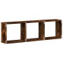 Smoked oak engineered wood wall cabinet 100x16x30 cm by , Shelves and shelves - Ref: Foro24-854872, Price: 35,88 €, Discount: %