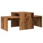 Set mesas de centro madera ingeniería envejecida 100x48x40 cm de , Mesas de centro - Ref: Foro24-856054, Precio: 54,99 €, Des...