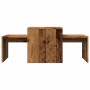 Aged engineered wood coffee tables set 100x48x40 cm by , Coffee table - Ref: Foro24-856054, Price: 54,49 €, Discount: %