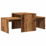 Set mesas de centro madera ingeniería envejecida 100x48x40 cm de , Mesas de centro - Ref: Foro24-856054, Precio: 54,99 €, Des...