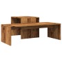 Set mesas de centro madera ingeniería envejecida 100x48x40 cm de , Mesas de centro - Ref: Foro24-856054, Precio: 54,99 €, Des...