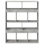 Engineered wood gray concrete shelf 100x33x125.5 cm by , Bookcases and shelves - Ref: Foro24-3309360, Price: 117,99 €, Discou...