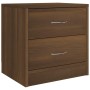 Mesitas noche 2 uds madera ingeniería marrón roble 40x30x40 cm de , Mesitas de noche - Ref: Foro24-815410, Precio: 56,63 €, D...