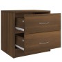 Mesitas noche 2 uds madera ingeniería marrón roble 40x30x40 cm de , Mesitas de noche - Ref: Foro24-815410, Precio: 56,63 €, D...