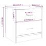 Mesitas noche 2 uds madera ingeniería marrón roble 40x30x40 cm de , Mesitas de noche - Ref: Foro24-815410, Precio: 56,63 €, D...