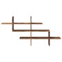 Aged engineered wood wall shelf 124.5x18x60.5 cm by , Shelves and shelves - Ref: Foro24-853270, Price: 36,60 €, Discount: %