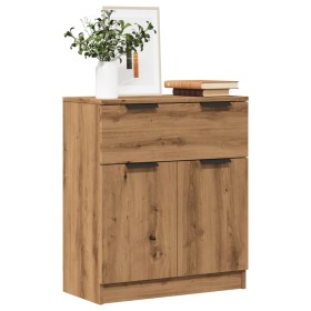 Aparador de madera de ingeniería roble artisan 60x30x70 cm de , Aparadores - Ref: Foro24-856839, Precio: 76,19 €, Descuento: %