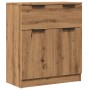 Engineered wood oak artisan sideboard 60x30x70 cm by , Sideboards - Ref: Foro24-856839, Price: 85,32 €, Discount: %