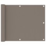 Toldo para balcón de tela Oxford gris taupe 75x400 cm de vidaXL, Sombrillas - Ref: Foro24-134985, Precio: 20,36 €, Descuento: %