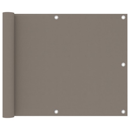 Toldo para balcón de tela Oxford gris taupe 75x400 cm de vidaXL, Sombrillas - Ref: Foro24-134985, Precio: 20,36 €, Descuento: %