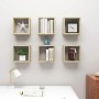 Wall cube shelves 6 units Sonoma oak 30x15x30 cm by , Shelves and shelves - Ref: Foro24-807009, Price: 40,62 €, Discount: %