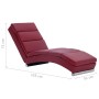 Synthetic leather wine red divan by , Daybeds - Ref: Foro24-281292, Price: 177,99 €, Discount: %