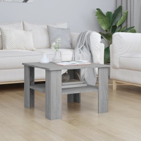 Gray Sonoma plywood coffee table 60x60x42 cm by , Coffee table - Ref: Foro24-815265, Price: 50,28 €, Discount: %