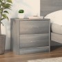 Mesita de noche madera de ingeniería gris Sonoma 40x30x40 cm de , Mesitas de noche - Ref: Foro24-815407, Precio: 39,11 €, Des...