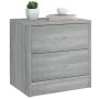 Mesita de noche madera de ingeniería gris Sonoma 40x30x40 cm de , Mesitas de noche - Ref: Foro24-815407, Precio: 39,11 €, Des...