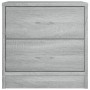 Mesita de noche madera de ingeniería gris Sonoma 40x30x40 cm de , Mesitas de noche - Ref: Foro24-815407, Precio: 39,11 €, Des...