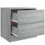 Mesita de noche madera de ingeniería gris Sonoma 40x30x40 cm de , Mesitas de noche - Ref: Foro24-815407, Precio: 39,11 €, Des...