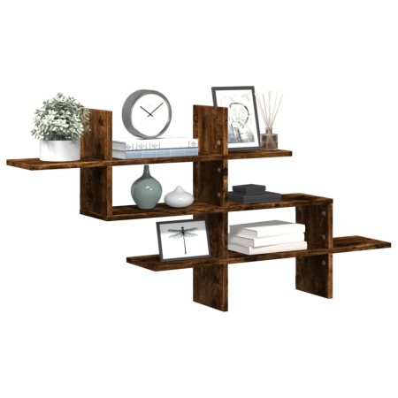 Engineered oak Sonoma wall shelf 124.5x18x60.5 cm by , Shelves and shelves - Ref: Foro24-853267, Price: 36,60 €, Discount: %