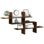 Engineered oak Sonoma wall shelf 124.5x18x60.5 cm by , Shelves and shelves - Ref: Foro24-853267, Price: 36,60 €, Discount: %