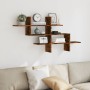 Engineered oak Sonoma wall shelf 124.5x18x60.5 cm by , Shelves and shelves - Ref: Foro24-853267, Price: 36,60 €, Discount: %