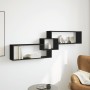 Engineered wood black wall cabinet 158x18x53 cm by , Shelves and shelves - Ref: Foro24-854815, Price: 47,61 €, Discount: %