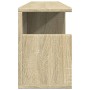 Wandschrank aus Sonoma-Eichenfurnier 80x20x30 cm von , Regale und Regale - Ref: Foro24-854834, Preis: 41,54 €, Rabatt: %