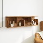 Aged engineered wood wall shelf 100x20x30 cm by , Shelves and shelves - Ref: Foro24-854848, Price: 48,99 €, Discount: %