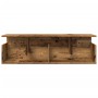 Aged engineered wood wall shelf 100x20x30 cm by , Shelves and shelves - Ref: Foro24-854848, Price: 48,99 €, Discount: %