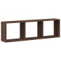 Engineered wood brown oak wall cabinet 100x16x30 cm by , Shelves and shelves - Ref: Foro24-854874, Price: 36,69 €, Discount: %