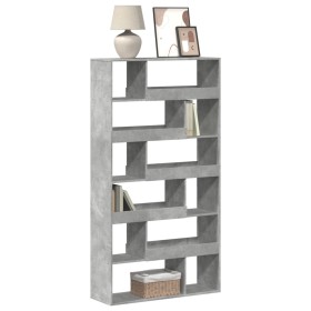 Engineered wood bookshelf in concrete gray, 100x33x187.5 cm by , Bookcases and shelves - Ref: Foro24-3309351, Price: 161,99 €...