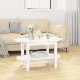 Solid white pine wood coffee table 80x45x45 cm by , Coffee table - Ref: Foro24-822293, Price: 60,98 €, Discount: %