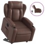 Sillón reclinable elevable eléctrico de cuero sintético marrón de , Sillones - Ref: Foro24-3204560, Precio: 329,63 €, Descuen...