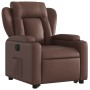 Brown synthetic leather electric reclining and lift chair by , Armchairs - Ref: Foro24-3204560, Price: 329,30 €, Discount: %