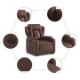 Brown synthetic leather electric reclining and lift chair by , Armchairs - Ref: Foro24-3204560, Price: 329,30 €, Discount: %