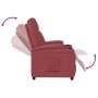 Red wine synthetic leather recliner. by , Armchairs - Ref: Foro24-348417, Price: 179,39 €, Discount: %