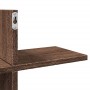 Engineered wood brown oak wall shelf 124.5x18x60.5 cm by , Shelves and shelves - Ref: Foro24-853269, Price: 35,61 €, Discount: %