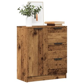 Aged engineered wood sideboard