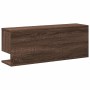 Engineered wood brown oak wall shelf 80x20x30 cm by , Shelves and shelves - Ref: Foro24-854838, Price: 42,51 €, Discount: %