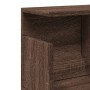 Engineered wood brown oak wall shelf 80x20x30 cm by , Shelves and shelves - Ref: Foro24-854838, Price: 42,51 €, Discount: %